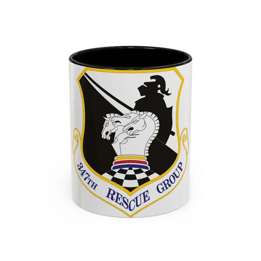 347th Rescue Group (U.S. Air Force) Accent Coffee Mug 11oz Black - Go Mug Yourself