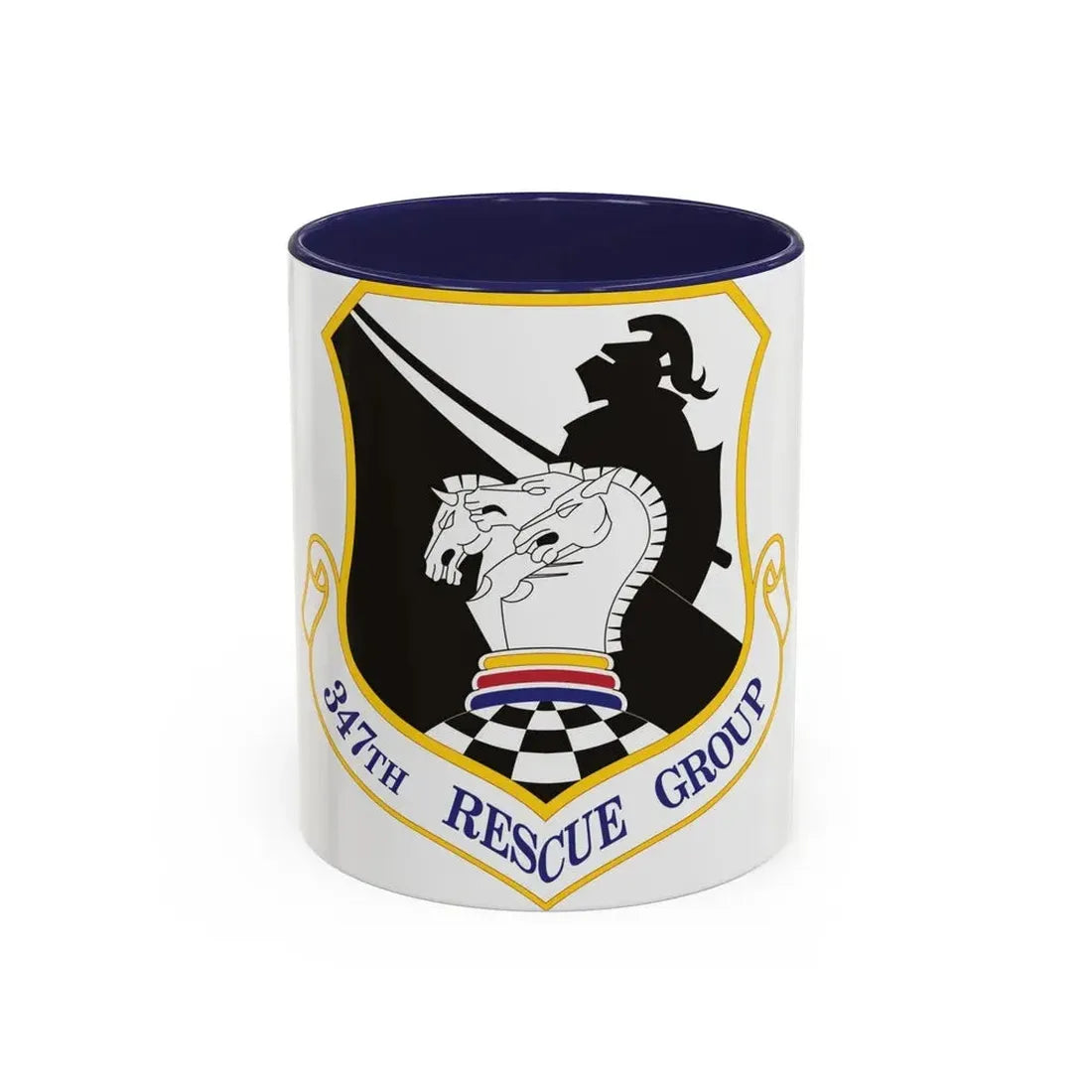 347th Rescue Group (U.S. Air Force) Accent Coffee Mug 11oz Navy - Go Mug Yourself