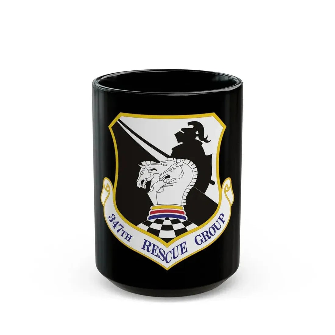 347th Rescue Group (U.S. Air Force) Black Coffee Mug 15oz - Go Mug Yourself