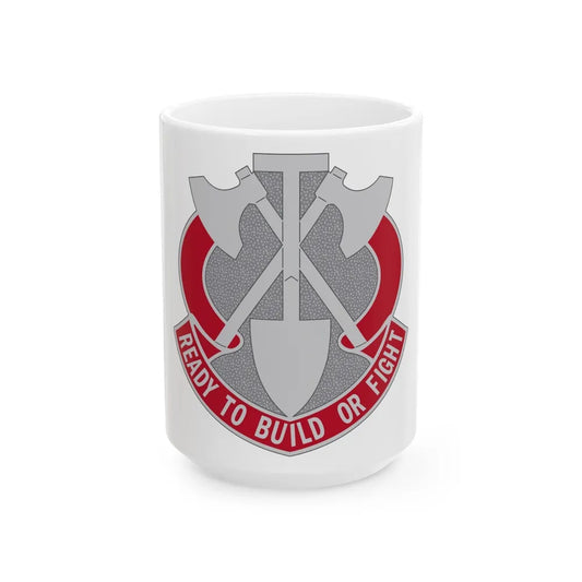 348 Engineer Group (U.S. Army) White Coffee Mug-15oz-Go Mug Yourself