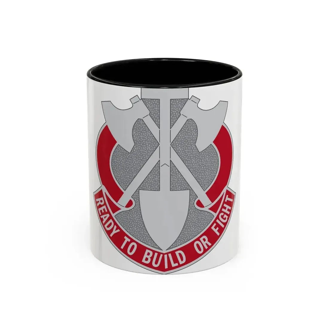 348 Engineer Group (U.S. Army) Accent Coffee Mug 11oz Black - Go Mug Yourself