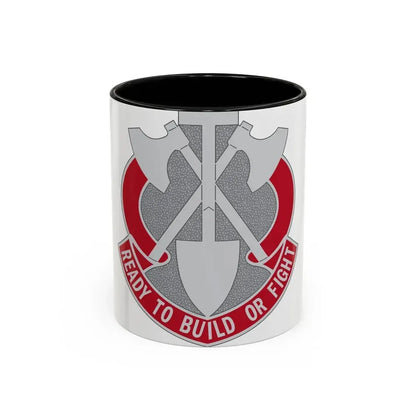 348 Engineer Group (U.S. Army) Accent Coffee Mug 11oz Black - Go Mug Yourself