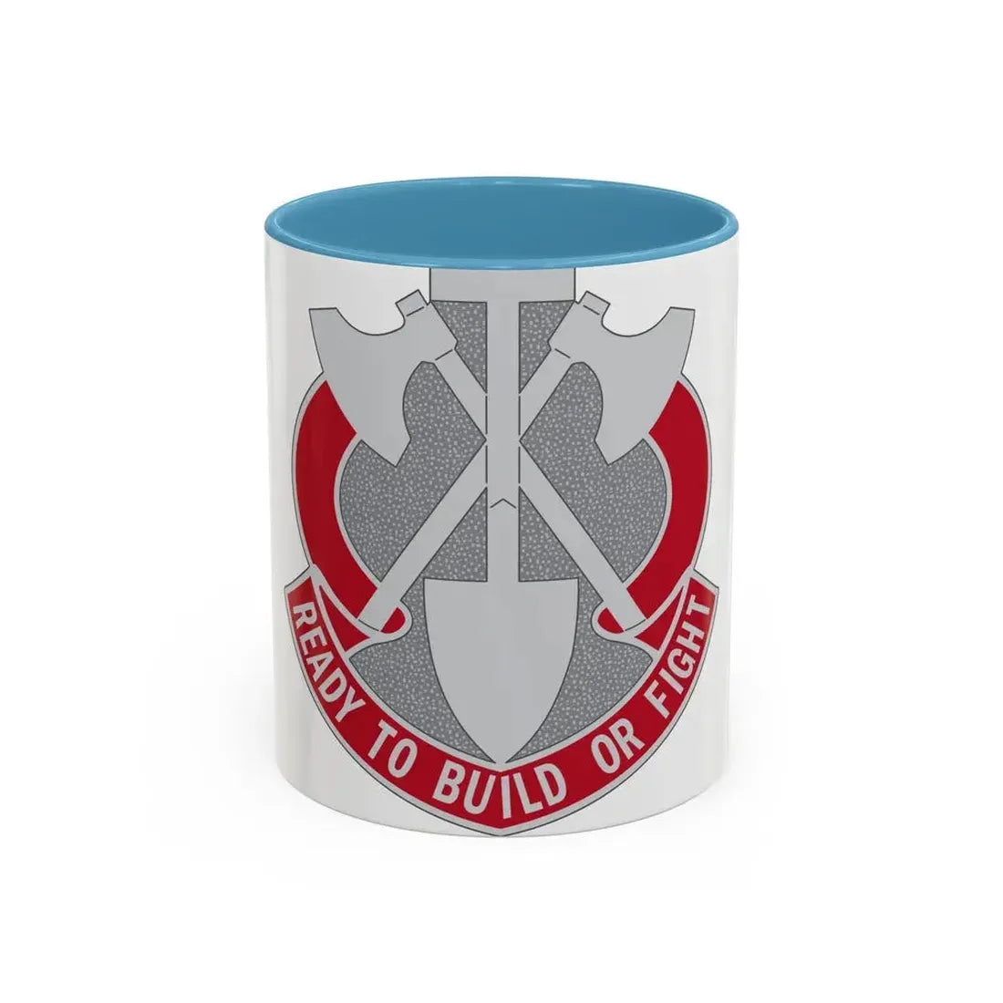 348 Engineer Group (U.S. Army) Accent Coffee Mug 11oz Light Blue - Go Mug Yourself