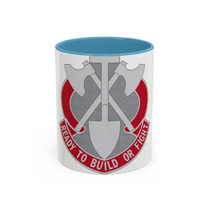 348 Engineer Group (U.S. Army) Accent Coffee Mug 11oz Light Blue - Go Mug Yourself