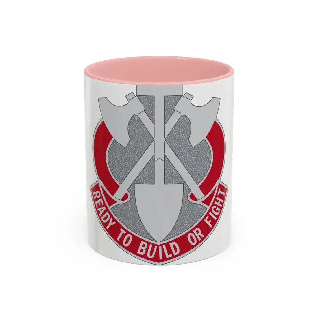 348 Engineer Group (U.S. Army) Accent Coffee Mug 11oz Pink - Go Mug Yourself