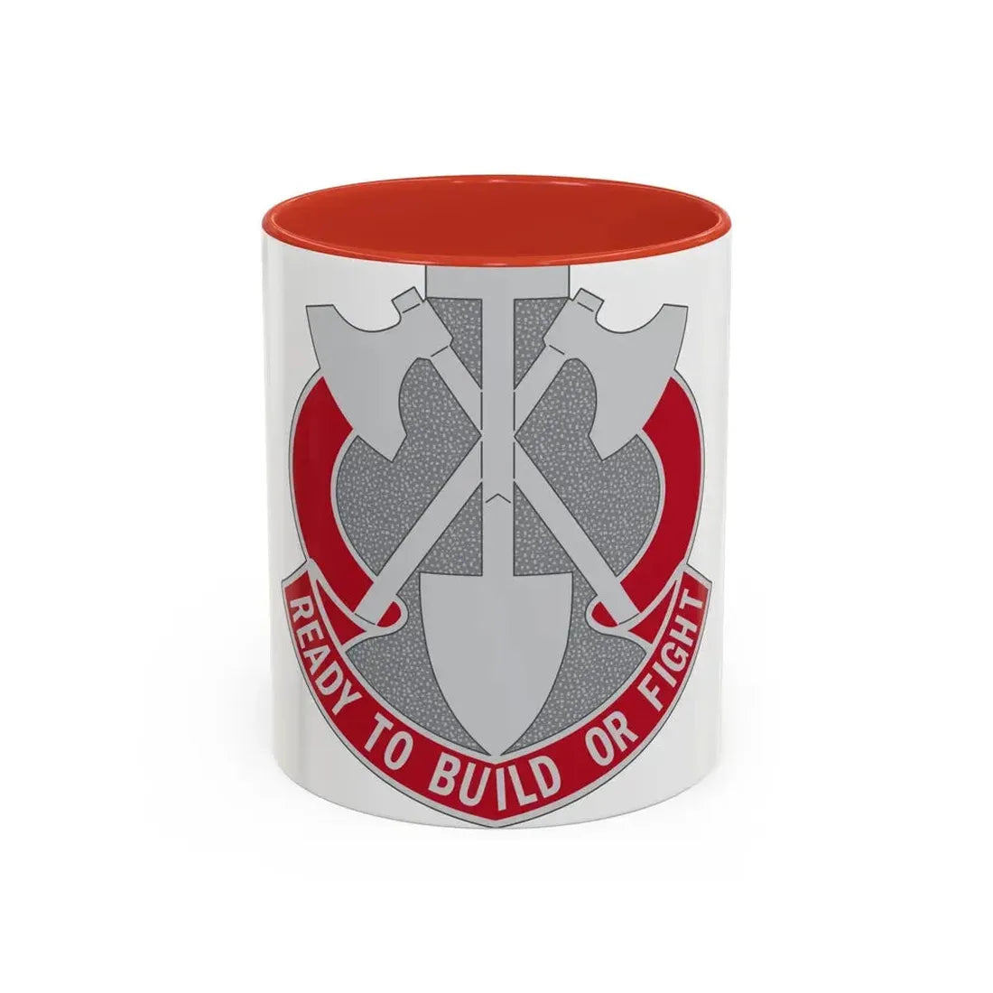 348 Engineer Group (U.S. Army) Accent Coffee Mug 11oz Red - Go Mug Yourself