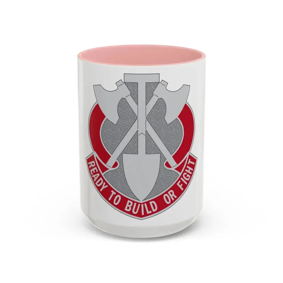 348 Engineer Group (U.S. Army) Accent Coffee Mug 15oz Pink - Go Mug Yourself