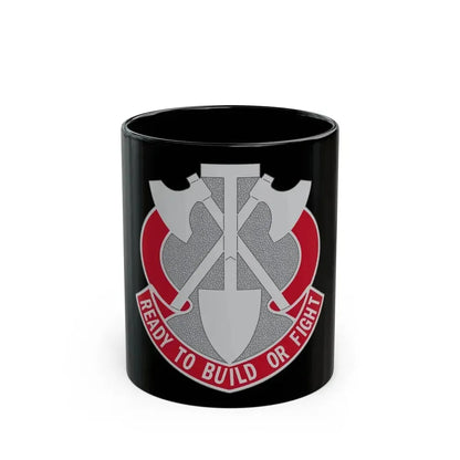 348 Engineer Group (U.S. Army) Black Coffee Mug 11oz - Go Mug Yourself