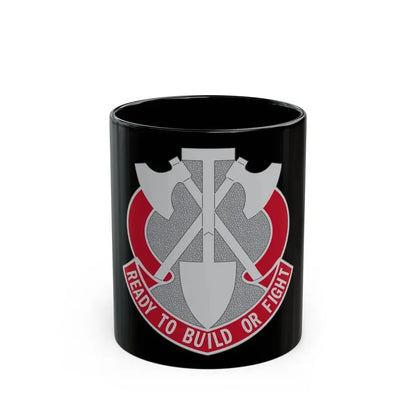 348 Engineer Group (U.S. Army) Black Coffee Mug 11oz - Go Mug Yourself