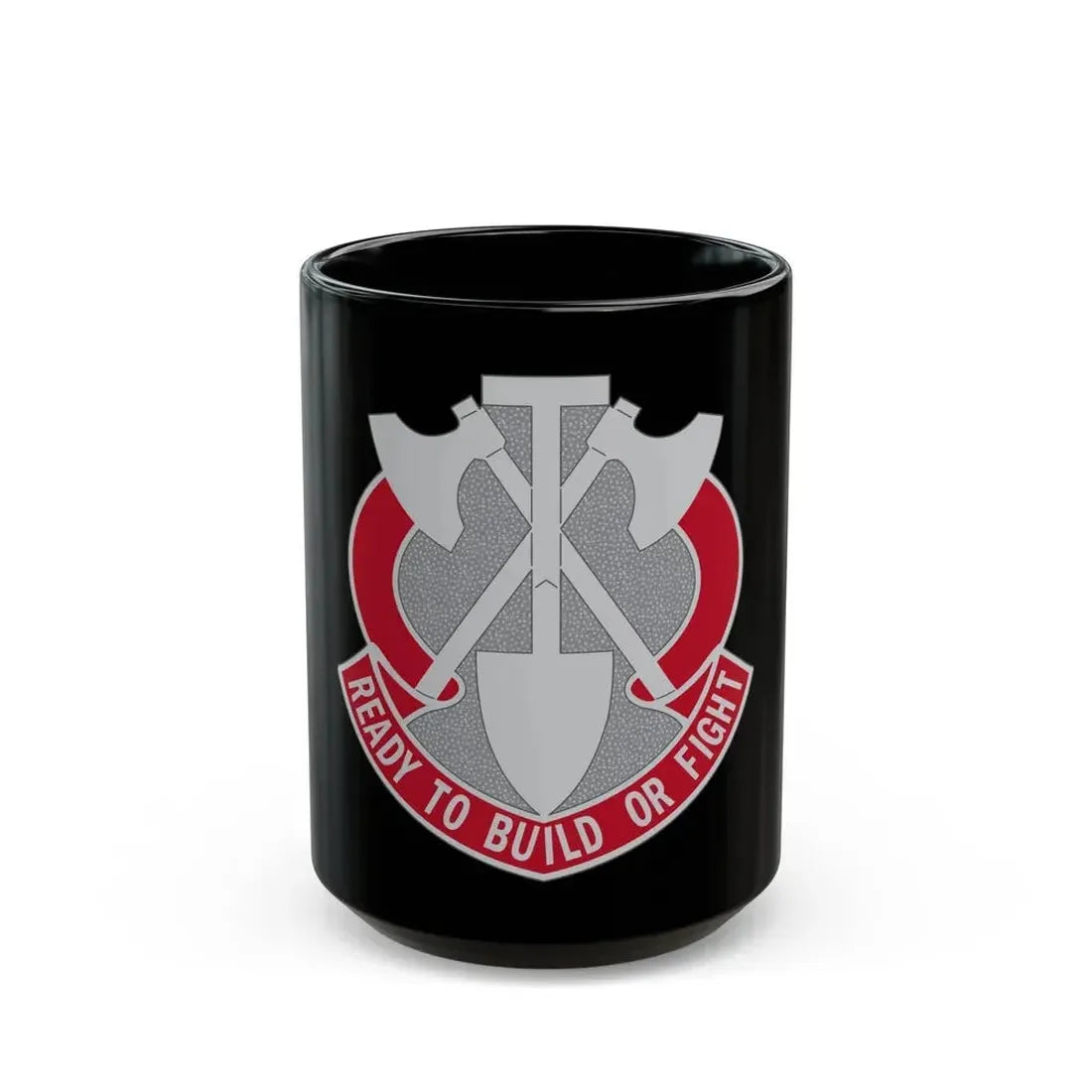 348 Engineer Group (U.S. Army) Black Coffee Mug 15oz - Go Mug Yourself