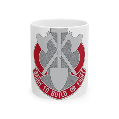 348 Engineer Group (U.S. Army) White Coffee Mug 11oz - Go Mug Yourself