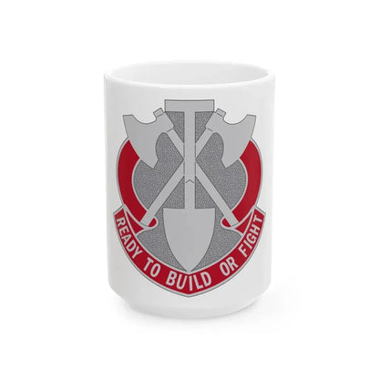 348 Engineer Group (U.S. Army) White Coffee Mug 15oz - Go Mug Yourself