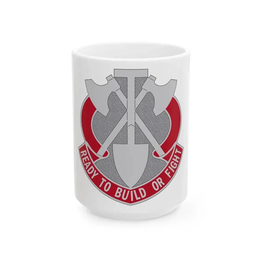 348 Engineer Group (U.S. Army) White Coffee Mug 15oz - Go Mug Yourself