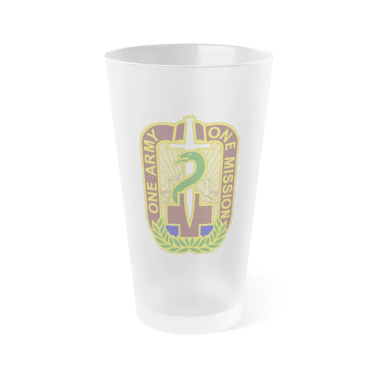 348 Field Hospital (U.S. Army) Frosted Pint Glass 16oz-Go Mug Yourself