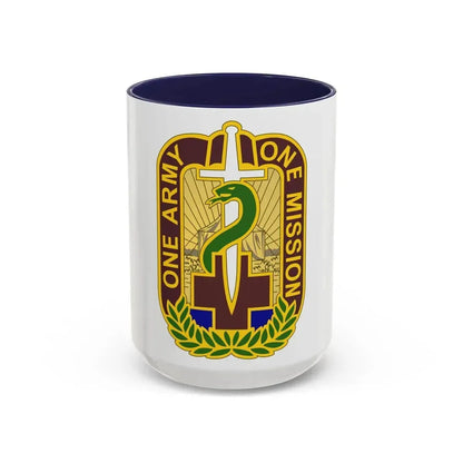 348 Field Hospital (U.S. Army) Accent Coffee Mug 15oz Navy - Go Mug Yourself