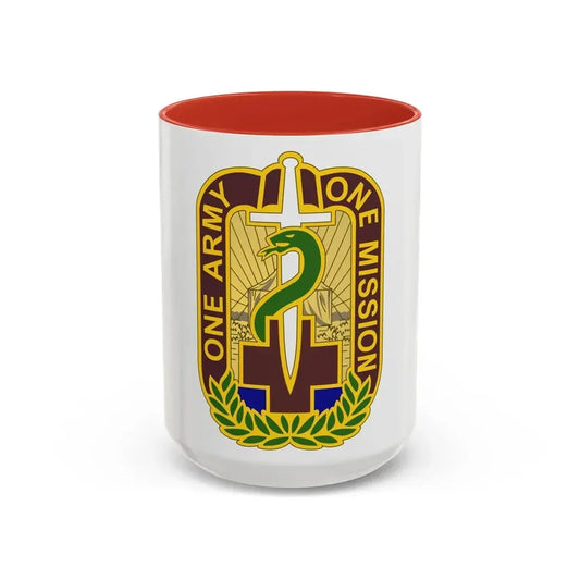 348 Field Hospital (U.S. Army) Accent Coffee Mug 15oz Red - Go Mug Yourself