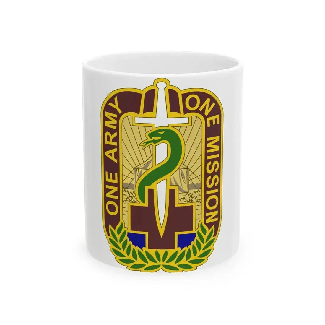 348 Field Hospital (U.S. Army) White Coffee Mug 11oz - Go Mug Yourself