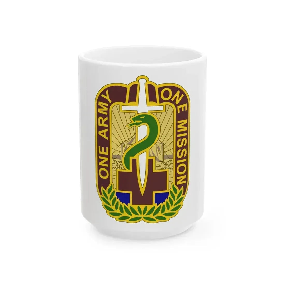 348 Field Hospital (U.S. Army) White Coffee Mug 15oz - Go Mug Yourself