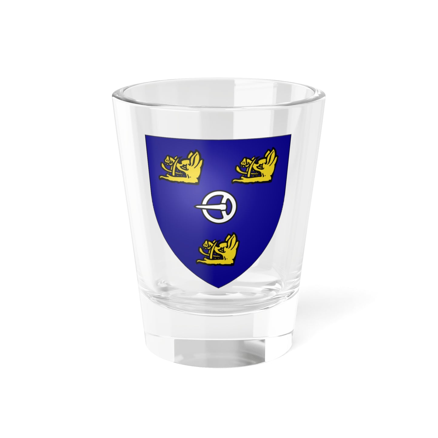 Fergusson of Kilkerran arms (New Zealand) (Coat of Arms) Shot Glass 1.5oz