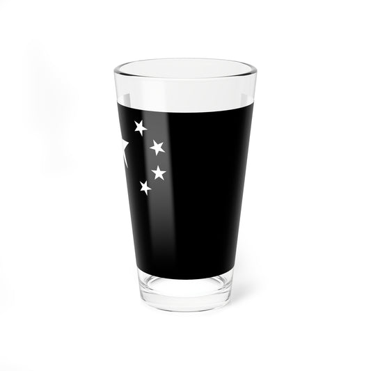 Flag of the Peoples Republic of China black and white variant 1 (China) Pint Glass 16oz
