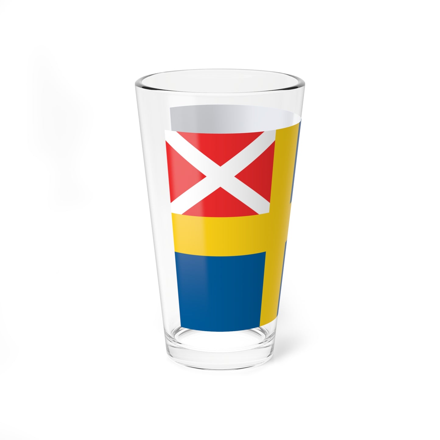 Flag of Sweden 1818-1844 (Estonia) Pint Glass 16oz