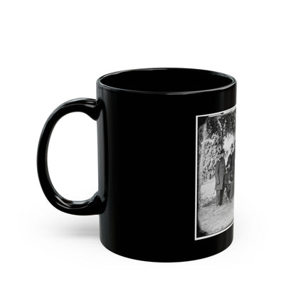 Portrait Of Maj. Gen. Jefferson Davis, Officer Of The Federal Army, And Staff, Washington, D.C. (U.S. Civil War) Black Coffee Mug