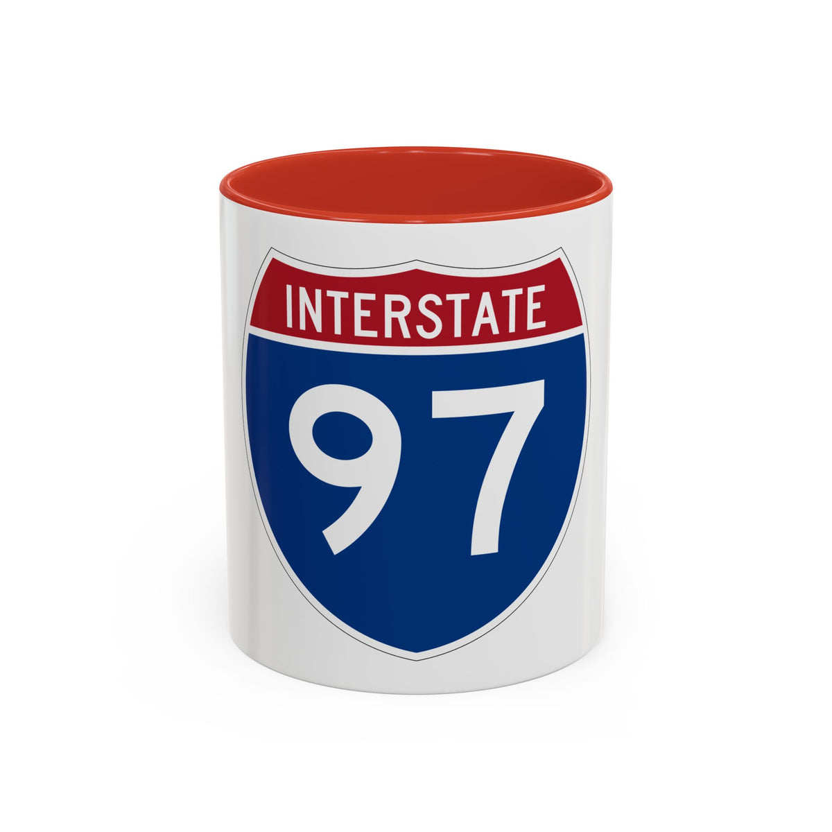 Interstate 97 (U.S. Highways) Accent Coffee Mug