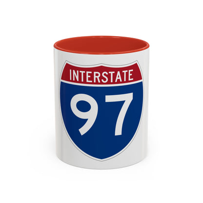 Interstate 97 (U.S. Highways) Accent Coffee Mug