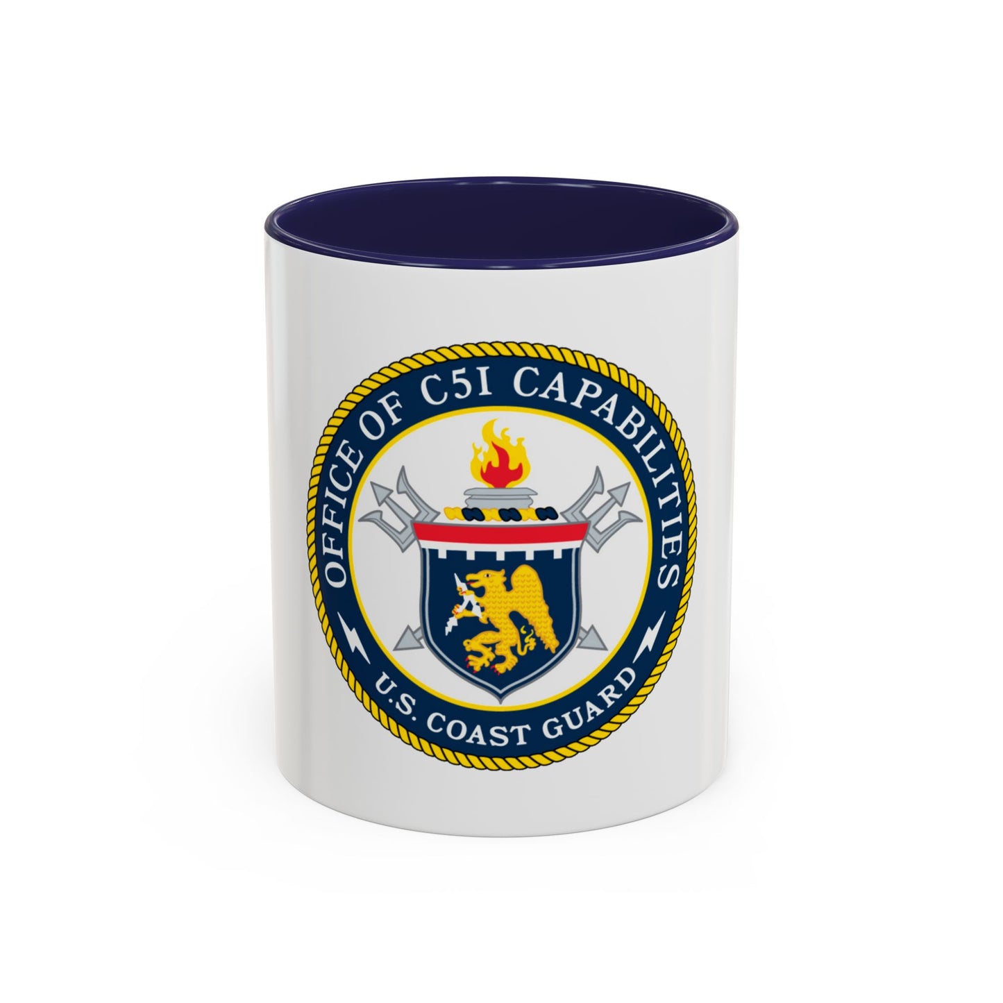 CG 761 Office of C5I Capabilities (U.S. Coast Guard) Accent Coffee Mug