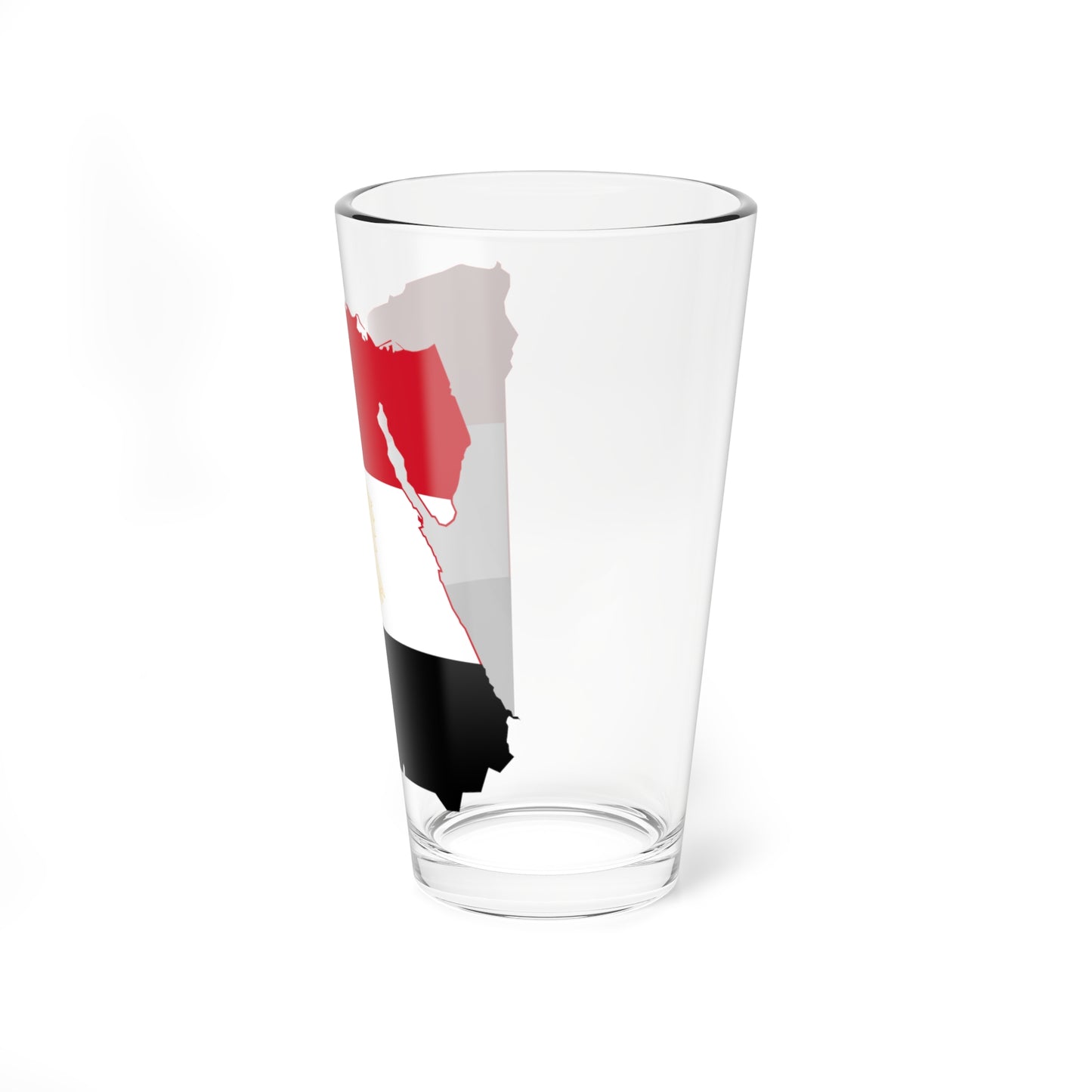 Flag map of Egypt 1972-1984 (Egypt) Pint Glass 16oz