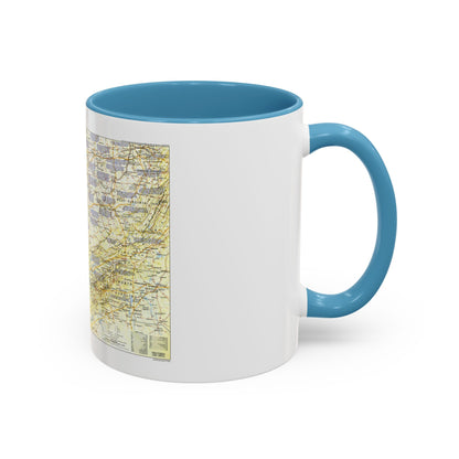 USA - Ohio Valley 1 (1985) (Map) Accent Coffee Mug