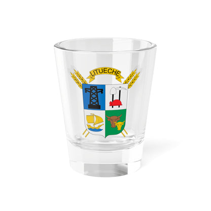 Escudo de Litueche (Chile) (Coat of Arms) Shot Glass 1.5oz