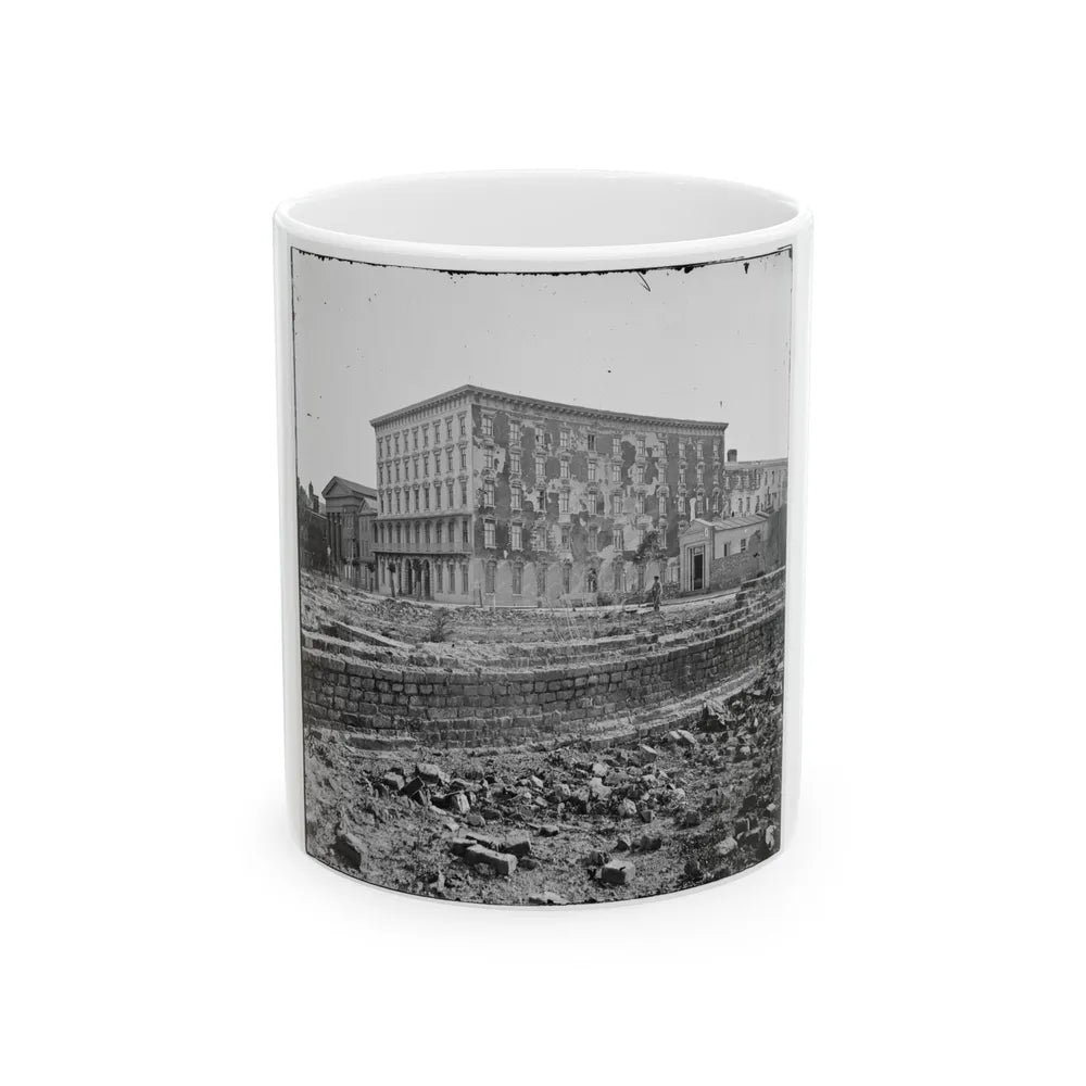 Charleston, S.C. The Fire-Scarred Mills House; Hibernian Hall At Left (U.S. Civil War) White Coffee Mug-11oz-Go Mug Yourself