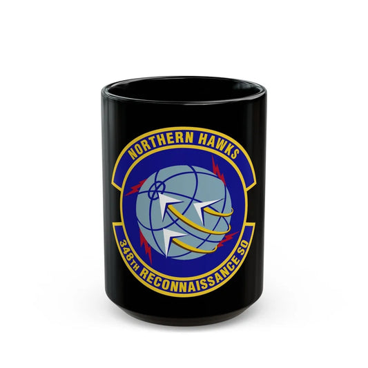 348th Reconnaissance Squadron (U.S. Air Force) Black Coffee Mug-15oz-Go Mug Yourself