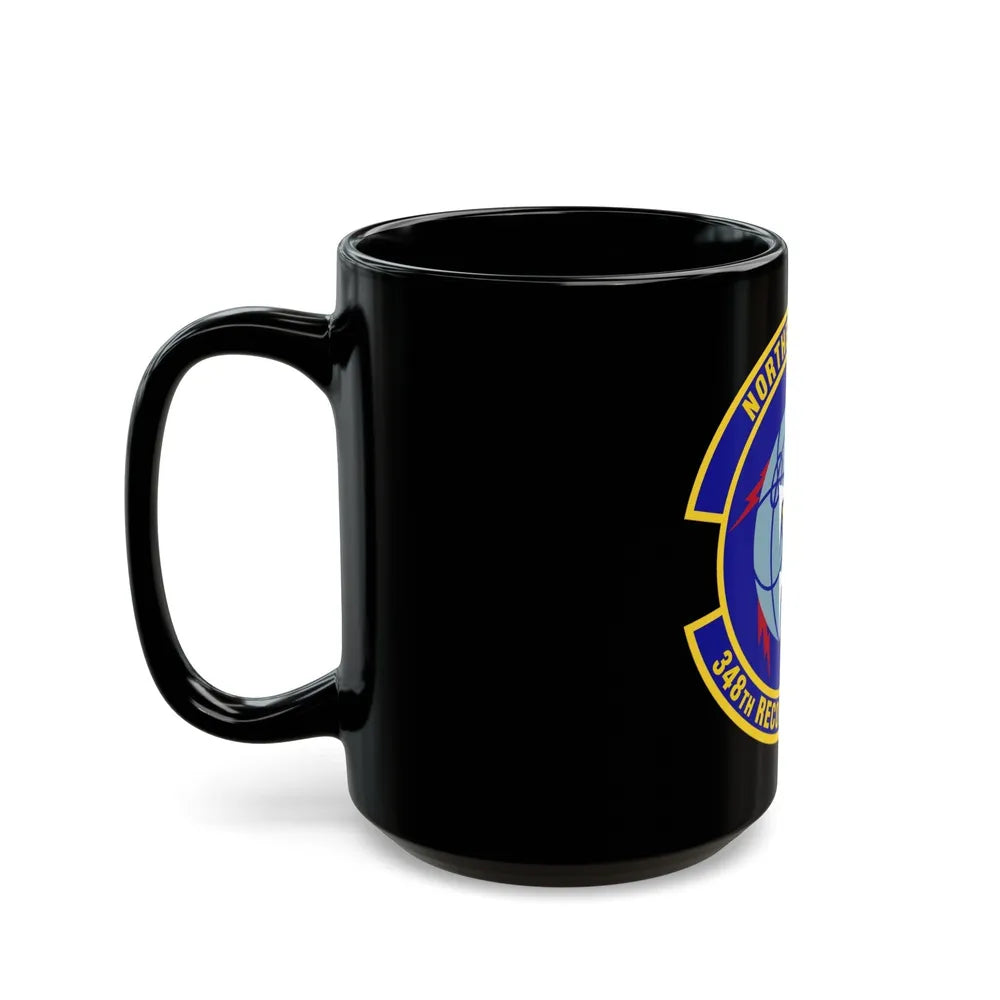 348th Reconnaissance Squadron (U.S. Air Force) Black Coffee Mug-Go Mug Yourself