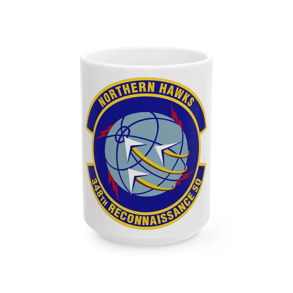 348th Reconnaissance Squadron (U.S. Air Force) White Coffee Mug-15oz-Go Mug Yourself