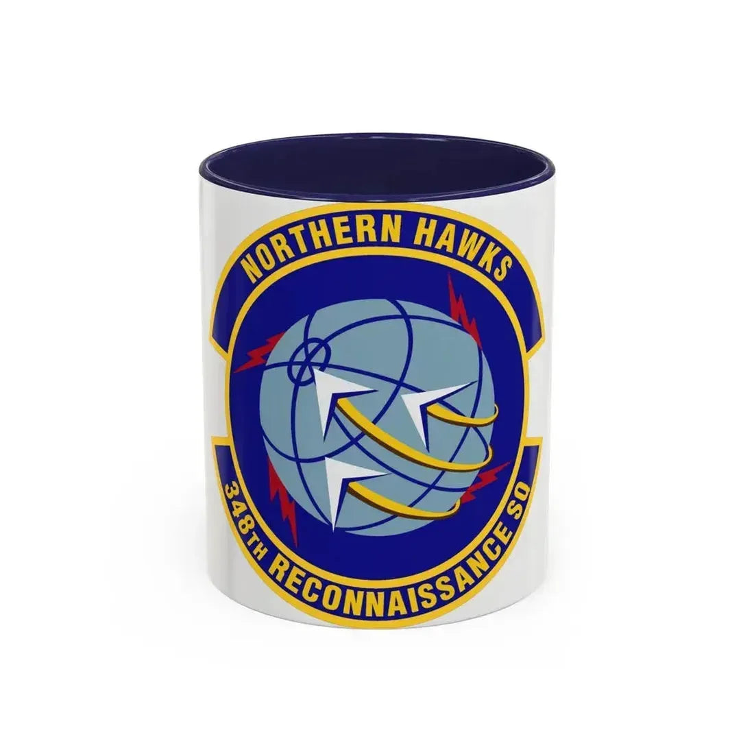 348th Reconnaissance Squadron (U.S. Air Force) Accent Coffee Mug 11oz Navy - Go Mug Yourself