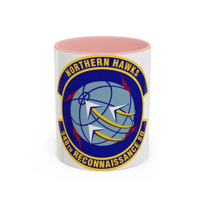 348th Reconnaissance Squadron (U.S. Air Force) Accent Coffee Mug 11oz Pink - Go Mug Yourself