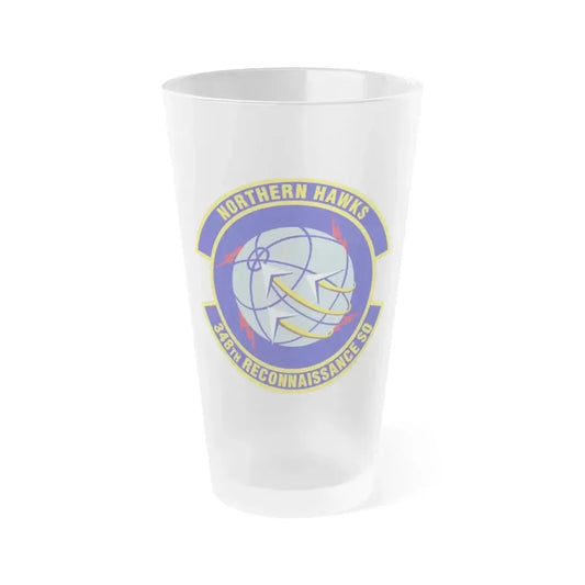 348th Reconnaissance Squadron (U.S. Air Force) Frosted Pint Glass 16oz 16oz Frosted - Go Mug Yourself