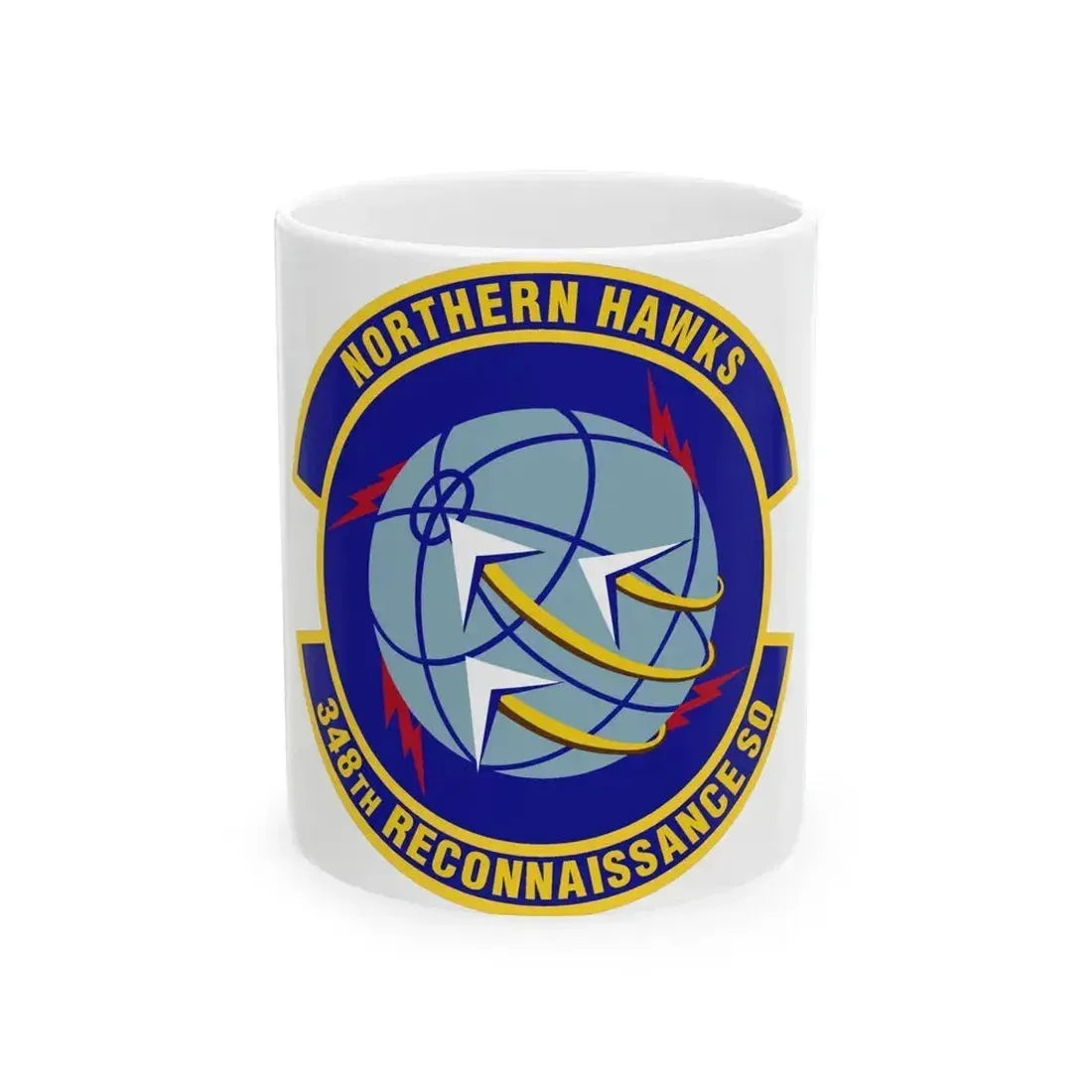 348th Reconnaissance Squadron (U.S. Air Force) White Coffee Mug 11oz - Go Mug Yourself