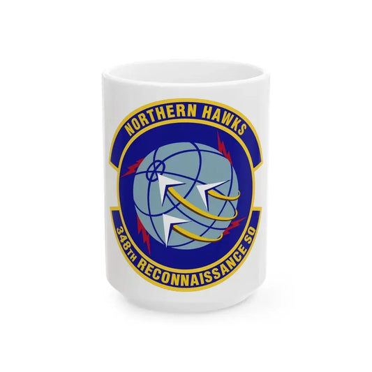 348th Reconnaissance Squadron (U.S. Air Force) White Coffee Mug 15oz - Go Mug Yourself