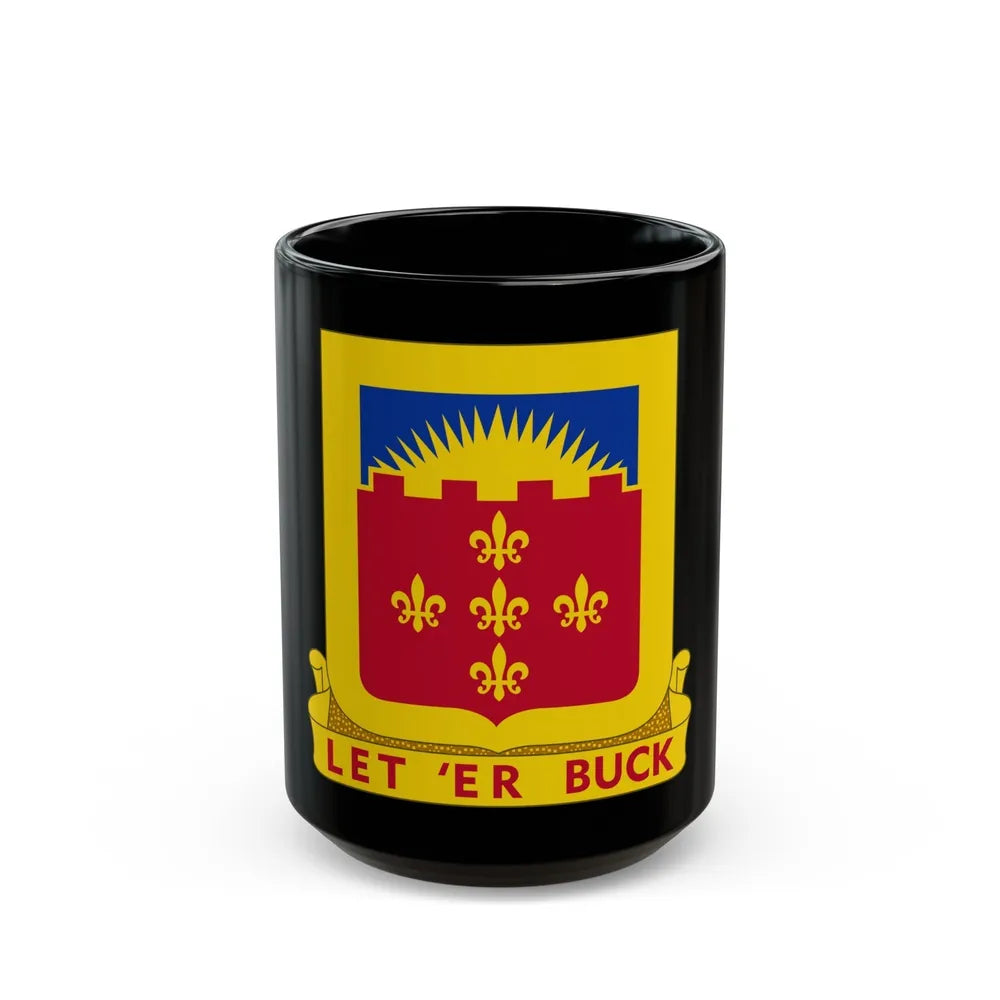 349 Armored Field Artillery Battalion (U.S. Army) Black Coffee Mug-15oz-Go Mug Yourself