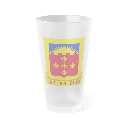 349 Armored Field Artillery Battalion (U.S. Army) Frosted Pint Glass 16oz Default Title - Go Mug Yourself