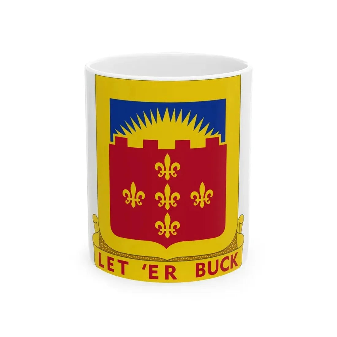 349 Armored Field Artillery Battalion (U.S. Army) White Coffee Mug 11oz - Go Mug Yourself