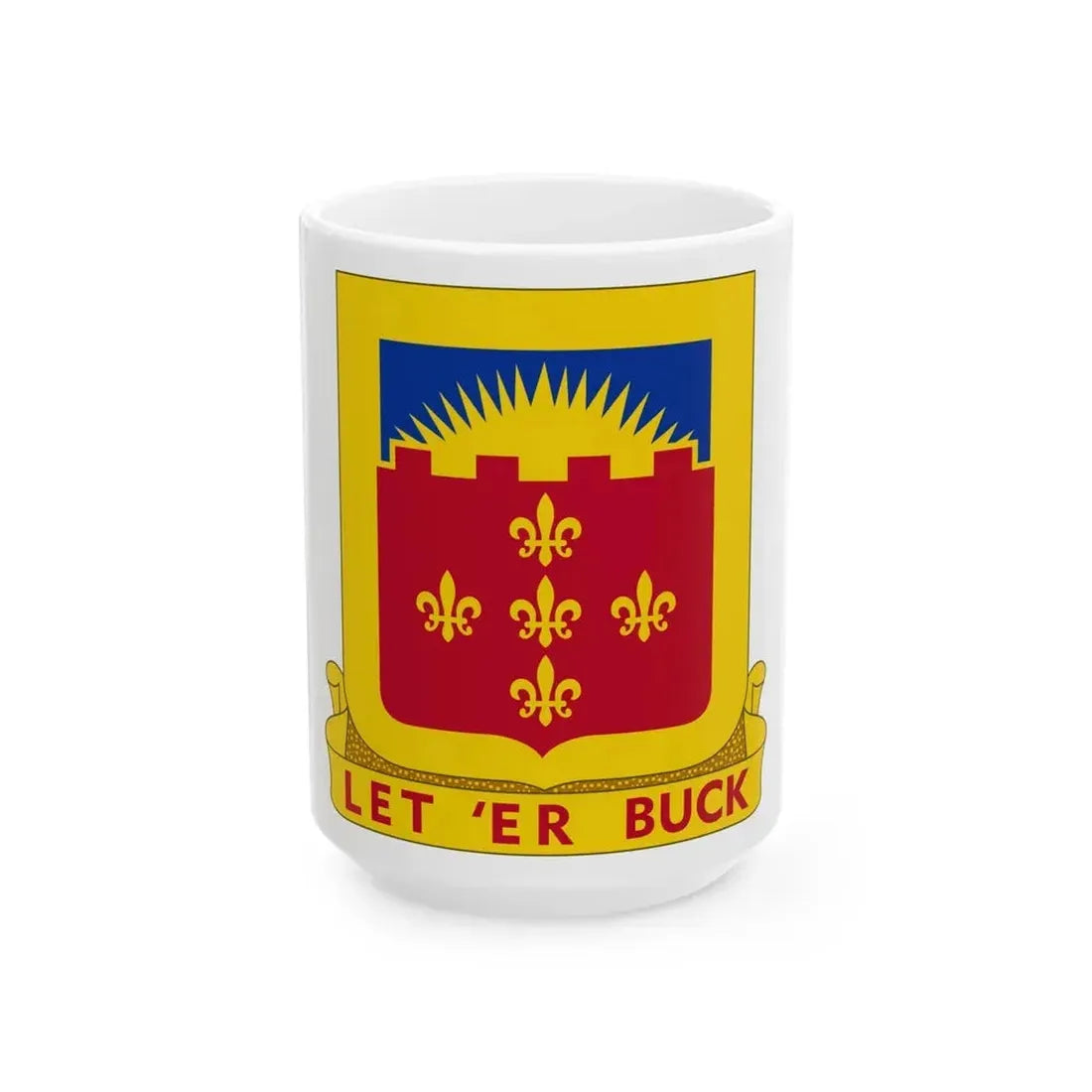349 Armored Field Artillery Battalion (U.S. Army) White Coffee Mug 15oz - Go Mug Yourself