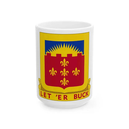 349 Armored Field Artillery Battalion (U.S. Army) White Coffee Mug 15oz - Go Mug Yourself