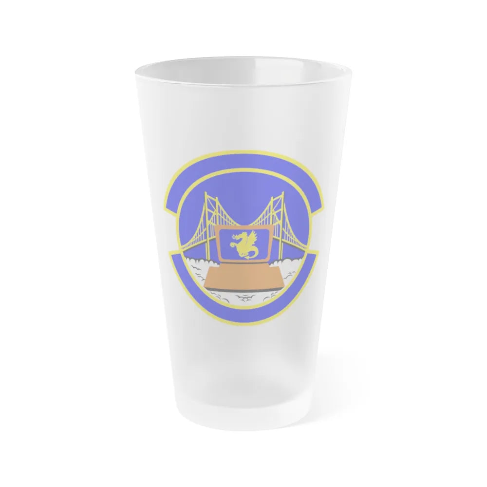 349 Force Support Squadron AFRC (U.S. Air Force) Frosted Pint Glass 16oz-Go Mug Yourself