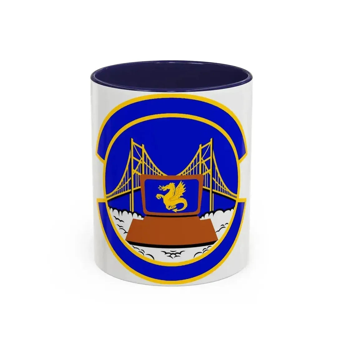 349 Force Support Squadron AFRC (U.S. Air Force) Accent Coffee Mug 11oz Navy - Go Mug Yourself