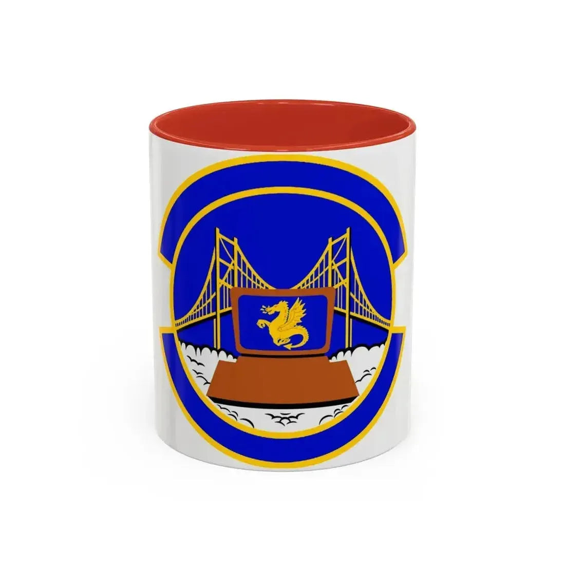 349 Force Support Squadron AFRC (U.S. Air Force) Accent Coffee Mug 11oz Red - Go Mug Yourself