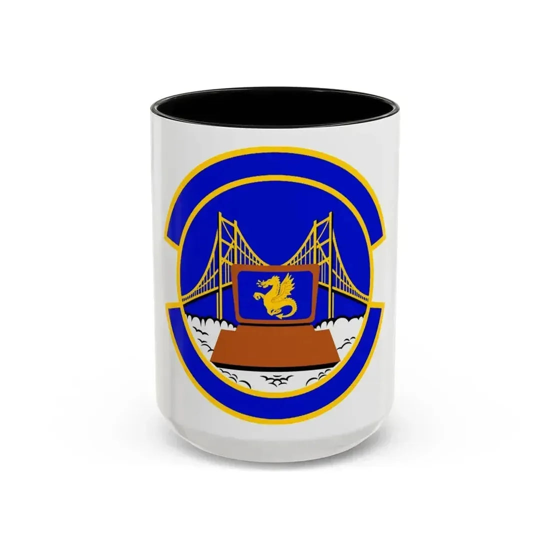 349 Force Support Squadron AFRC (U.S. Air Force) Accent Coffee Mug 15oz Black - Go Mug Yourself